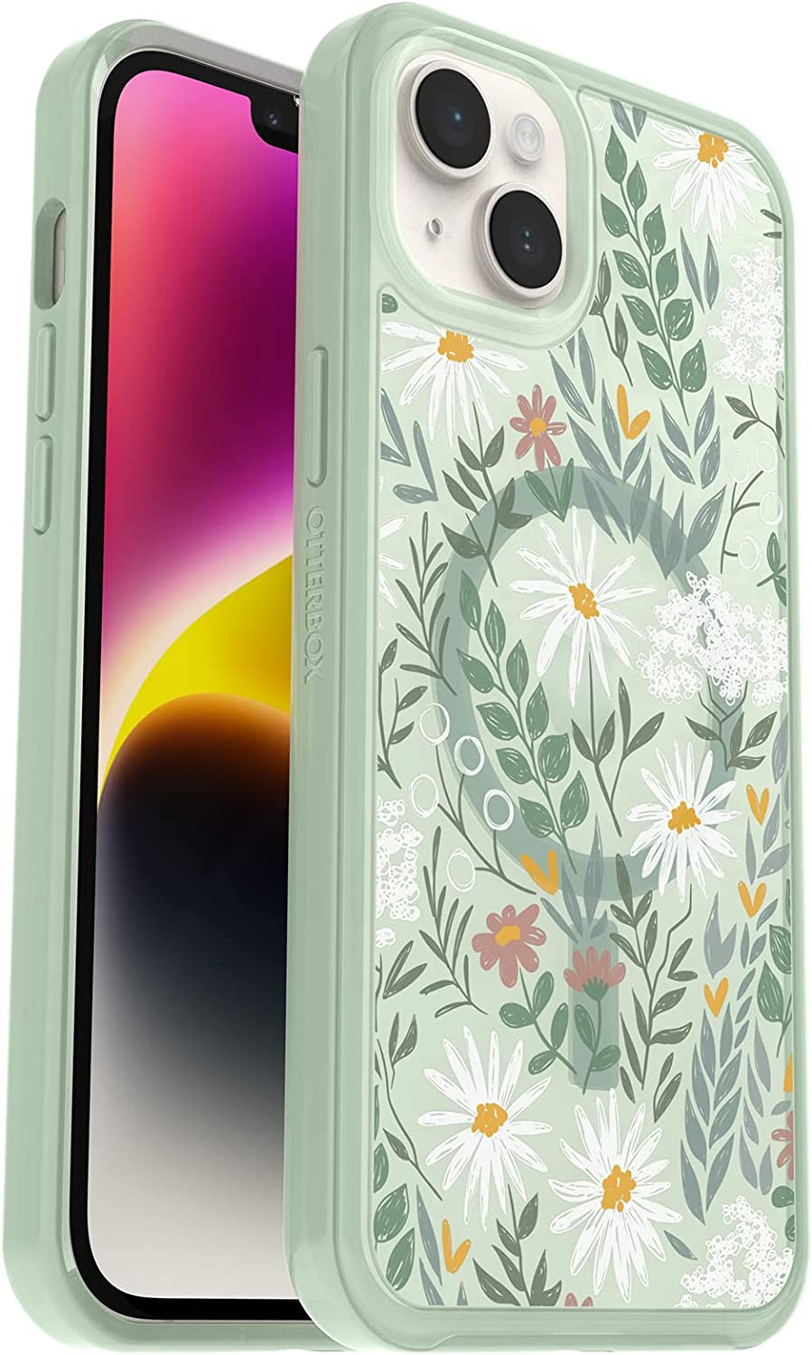 OtterBox SYMMETRY SERIES+ Case with MagSafe for iPhone 14 Plus - Sage Advice (Certified Refurbished)