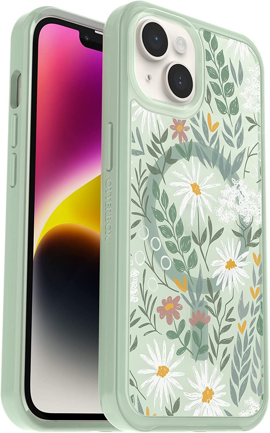 OtterBox SYMMETRY SERIES+ Case for Apple iPhone 14 - Sage Advice (Certified Refurbished)