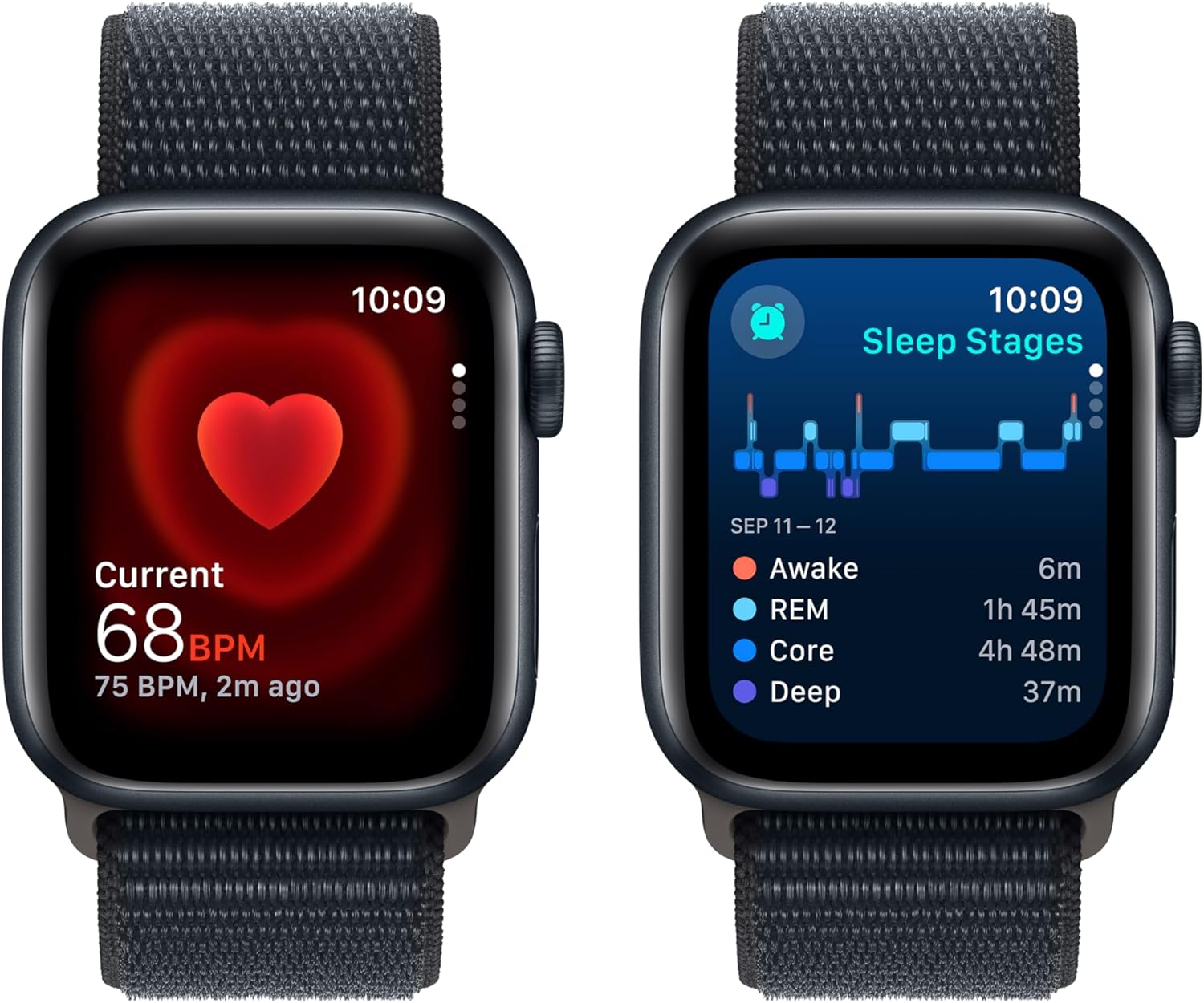 Apple Watch Series SE 2nd Gen (GPS+LTE) 40MM Midnight Aluminum Case Ink Sport Loop (Used)