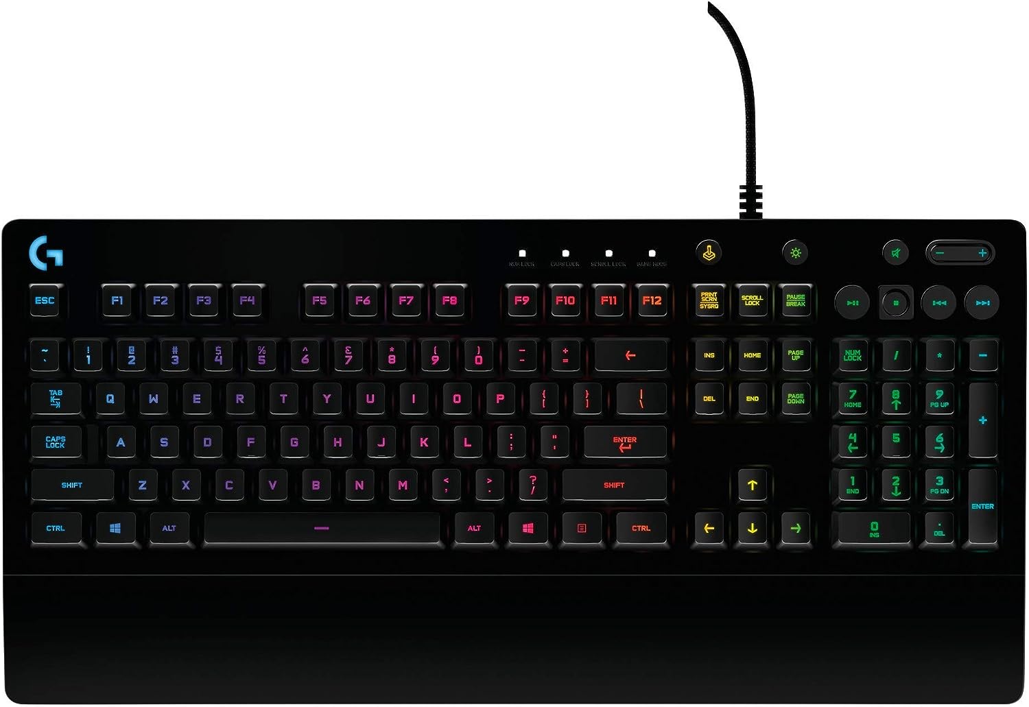 Logitech Prodigy G213 Wired Membrane Gaming Keyboard with RGB Backlighting Black (Certified Refurbished)