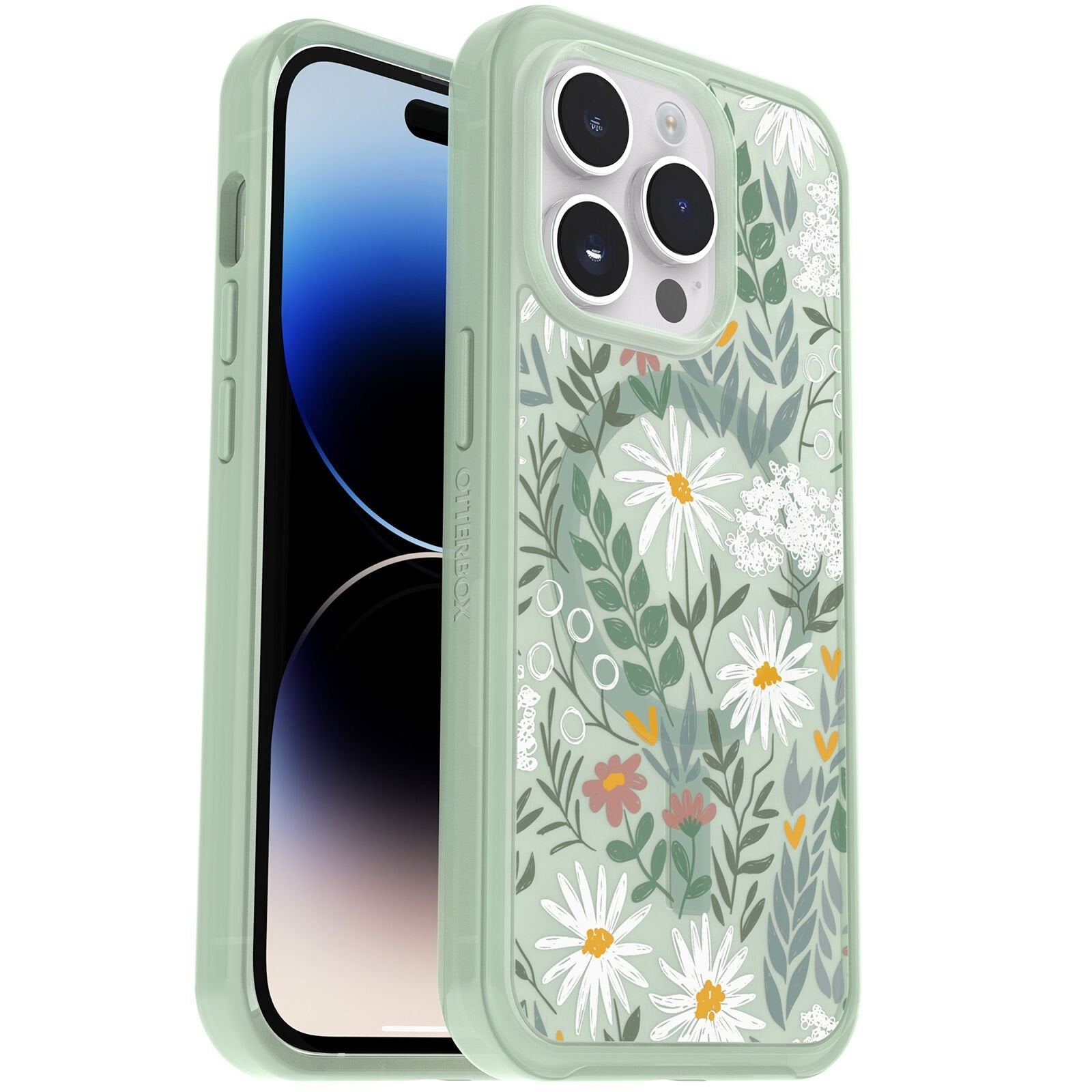 OtterBox SYMMETRY SERIES+ CLEAR Case w/MagSafe for iPhone 14 Pro Max - Sage Advice (Certified Refubrbished)