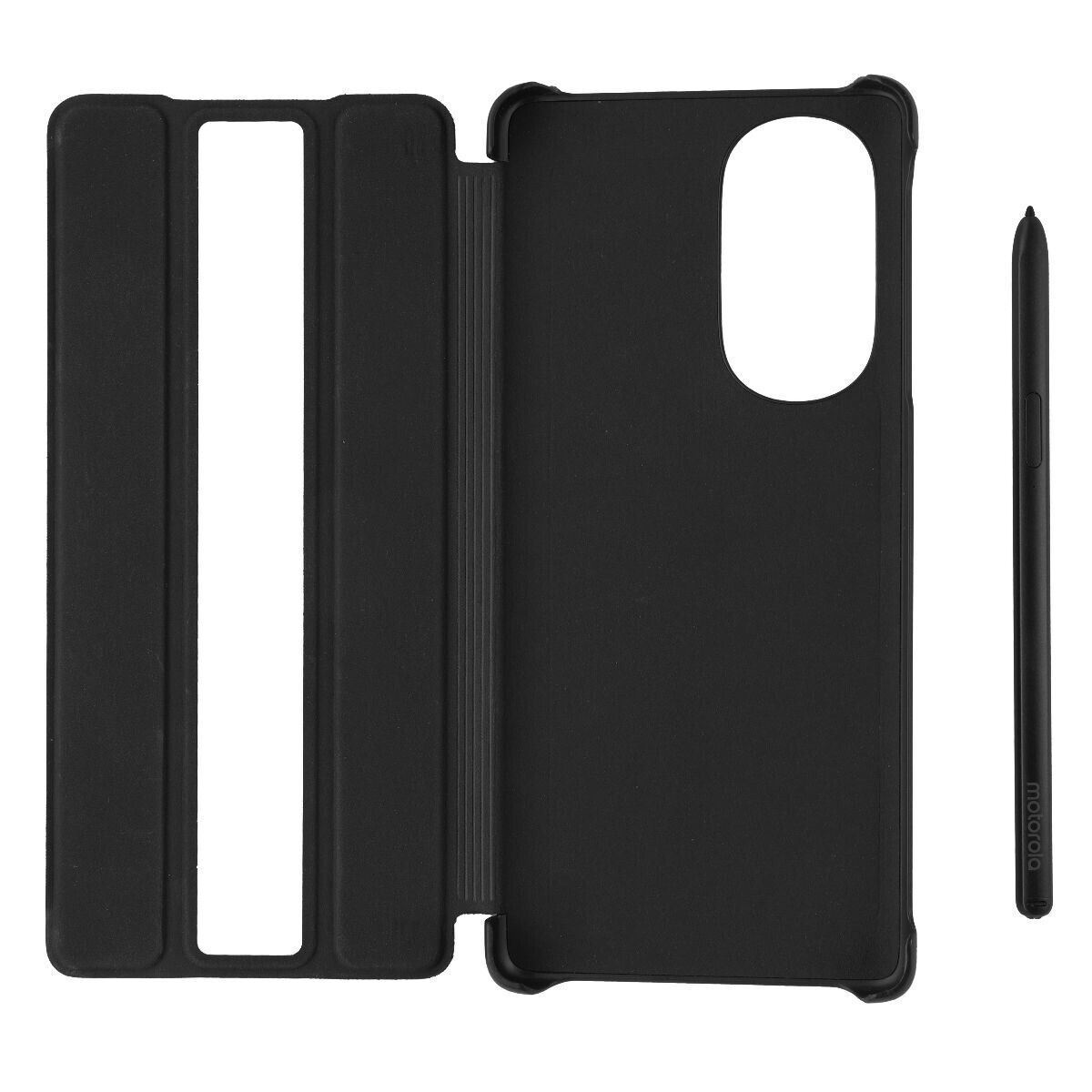 Motorola Folio and Stylus Bundle for Motorola Moto Edge+ 5G UW - Black (Refurbished)