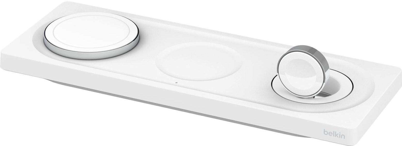 Belkin BOOSTCHARGE PRO 3 in 1 Wireless Charging Pad MagSafe - White (Certified Refurbished)