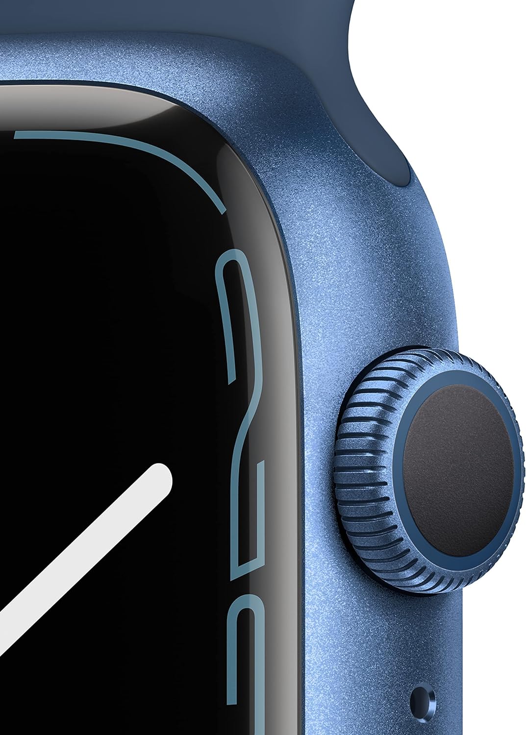 Apple Watch Series 7 (GPS) 45MM Blue Aluminum Case & Abyss Blue Sport Band (Renewed)