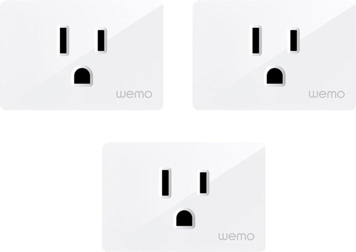 Wemo Wifi Smart Plug - 3-Pack - White (Pre-Owned)