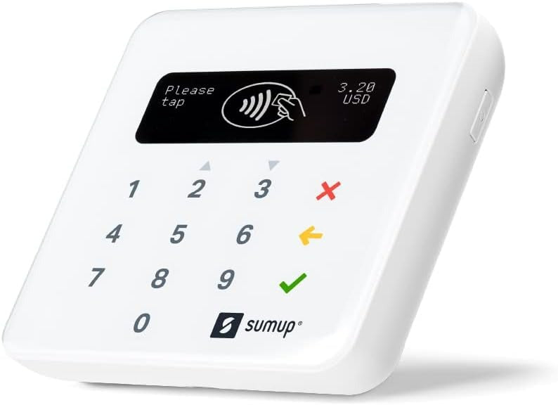 SumUp Plus Card Reader - NFC RFID Credit Card Reader - White (Certified Refurbished)