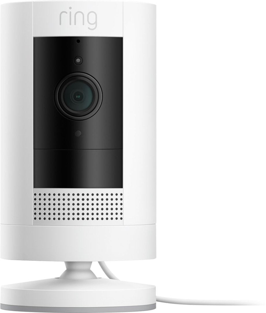 Ring Stick Up Indoor/Outdoor 1080p Wi-Fi WIRED Security Camera - White (Certified Refurbished)
