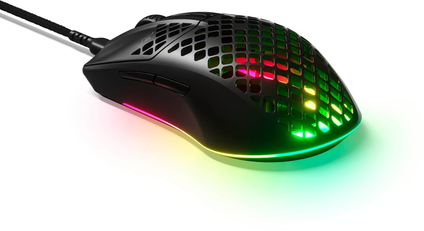 SteelSeries Aerox 3 Light Gaming Mouse 8500 CPI TrueMove Core Optical Sensor (Renewed)