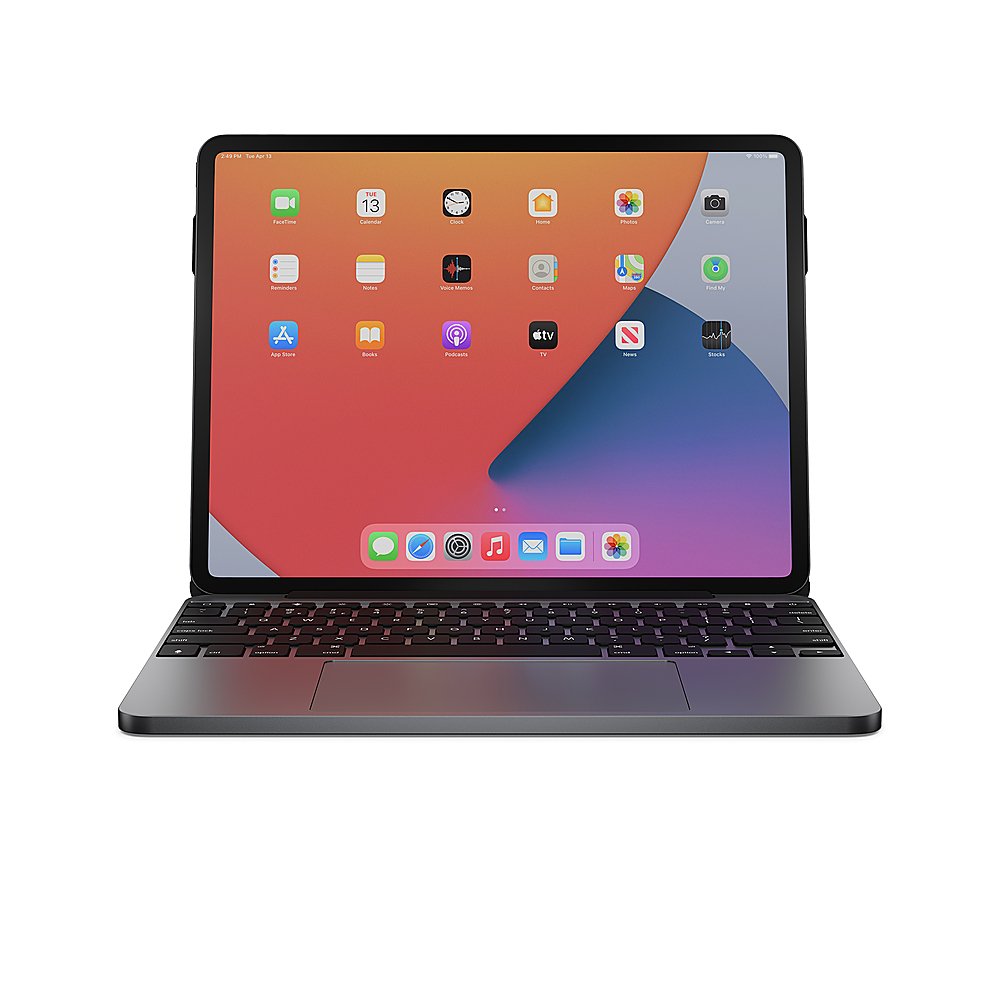 Brydge MAX+ Wireless Keyboard for iPad Pro 12.9in - Gray (Certified Refurbished)