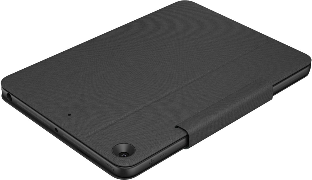 Logitech Rugged Folio Keyboard Case for iPad 7th, 8th & 9th Gen - Graphite (Certified Refurbished)