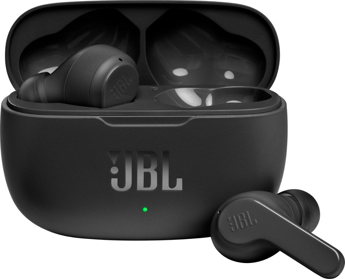 JBL Vibe 200 True Wireless Bluetooth Earbuds - Black (Certified Refurbished)