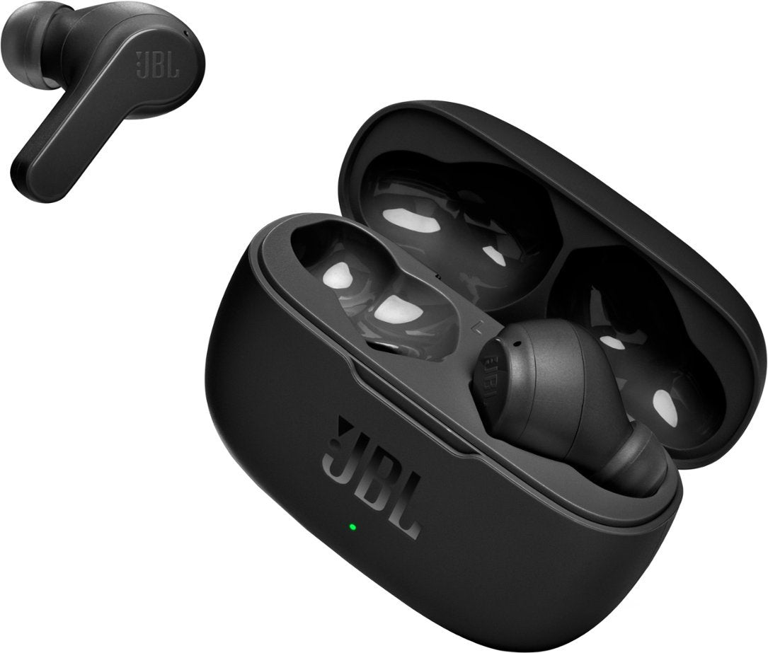 JBL Vibe 200 True Wireless Bluetooth Earbuds - Black (Certified Refurbished)