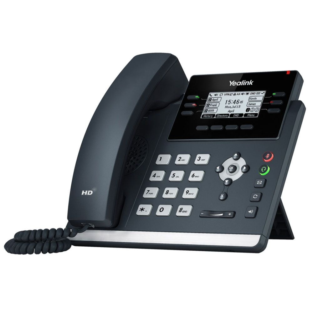 Yealink T42U-CL IP Desk Phone with Accessories - Black (Certified Refurbished)