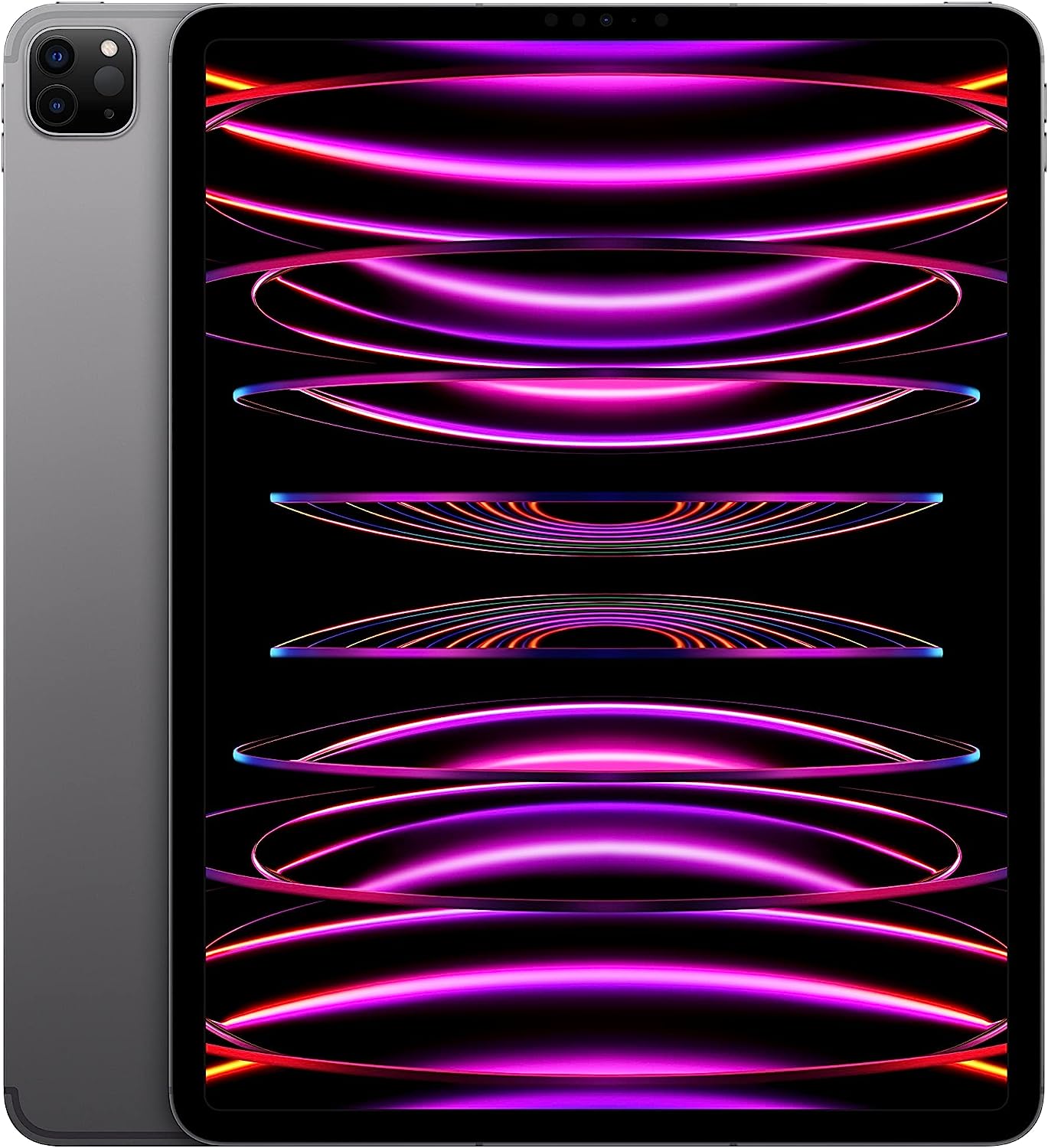 Apple iPad Pro 5th Gen (2021) 12.9in 256GB Wifi + Cellular (Unlocked) - Space Gray (Renewed)