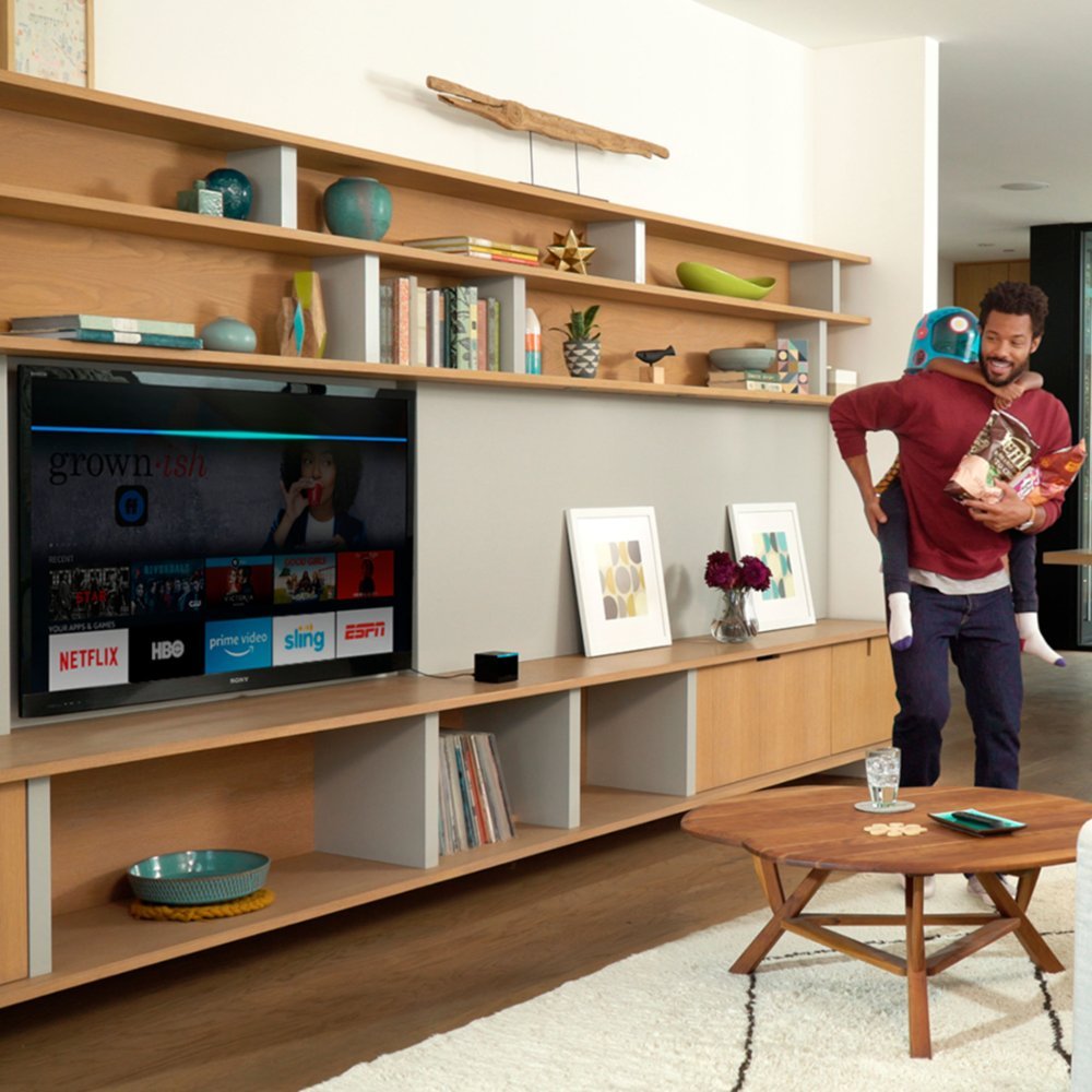 Amazon Fire TV Cube (2nd Gen) with Alexa Voice Remote - Black (Pre-Owned)