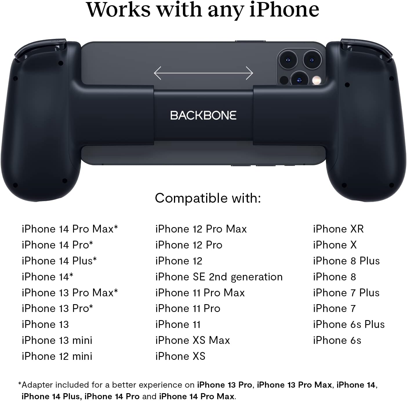 Backbone One Mobile Gaming Controller for iPhone - Black (Certified Refurbished)