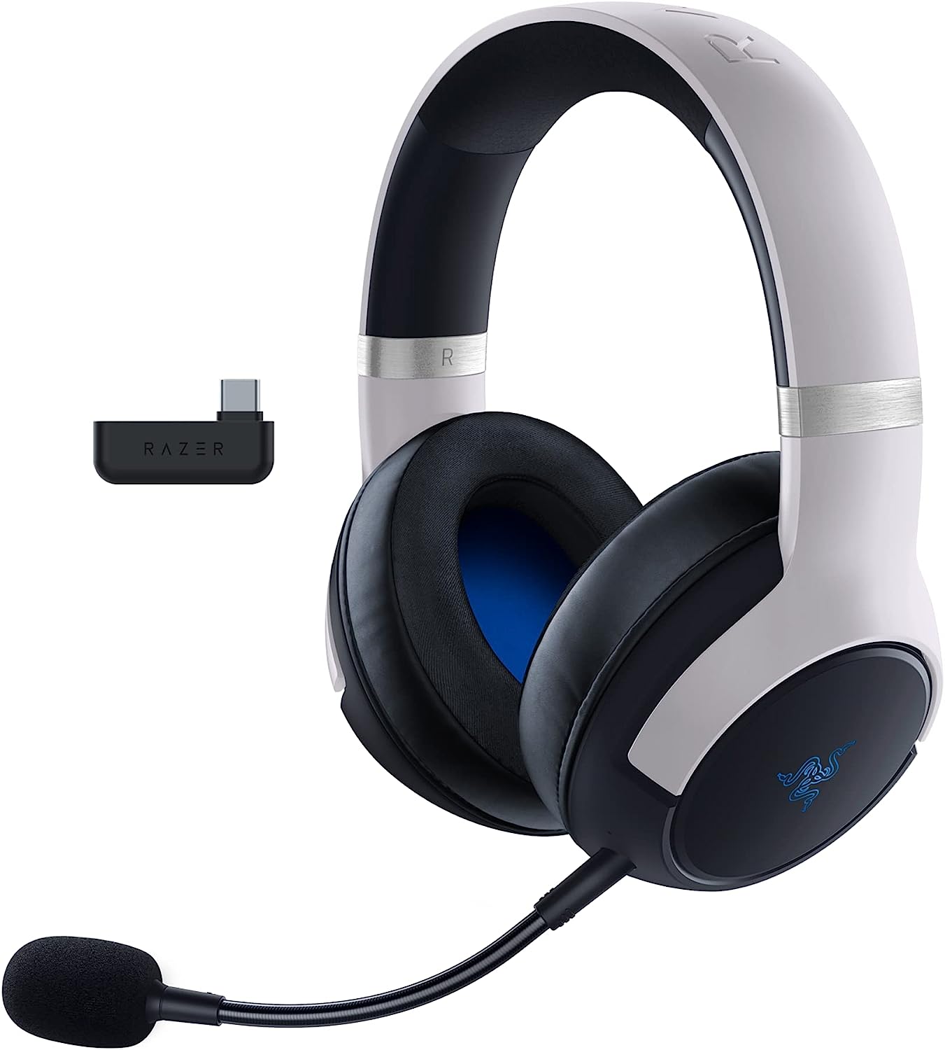 Razer Kaira Pro HyperSense Wireless Headset for PS5, PS4, PC & Switch - White (Certified Refurbished)
