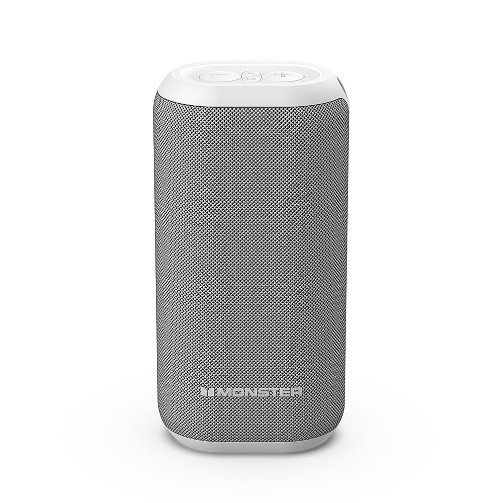 Monster DNA MAX Portable Bluetooth Speaker with Qi Wireless Charging - White (Renewed)