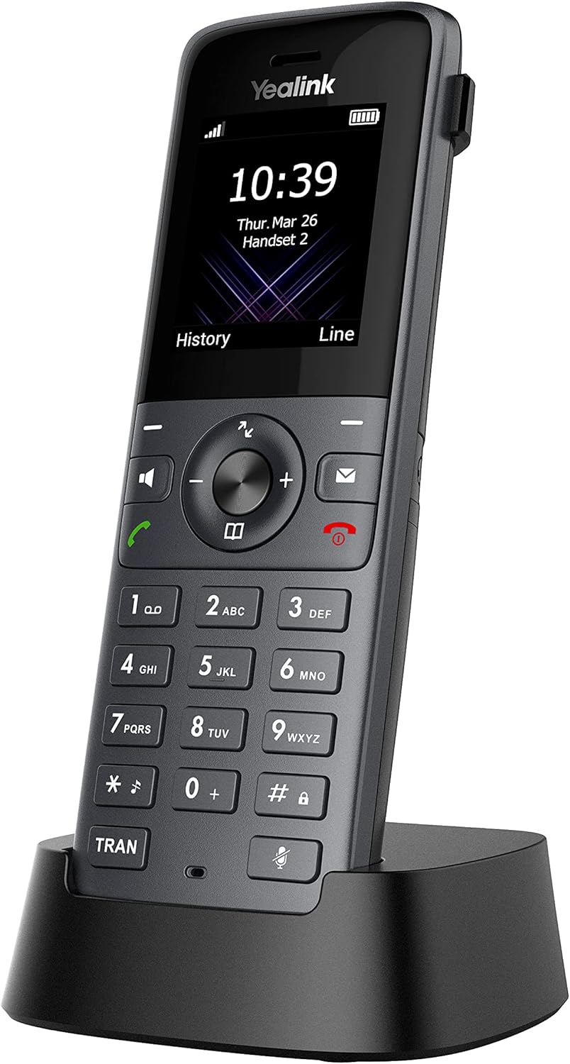 Yealink W78H Entry-level DECT Handset - Black (Renewed)