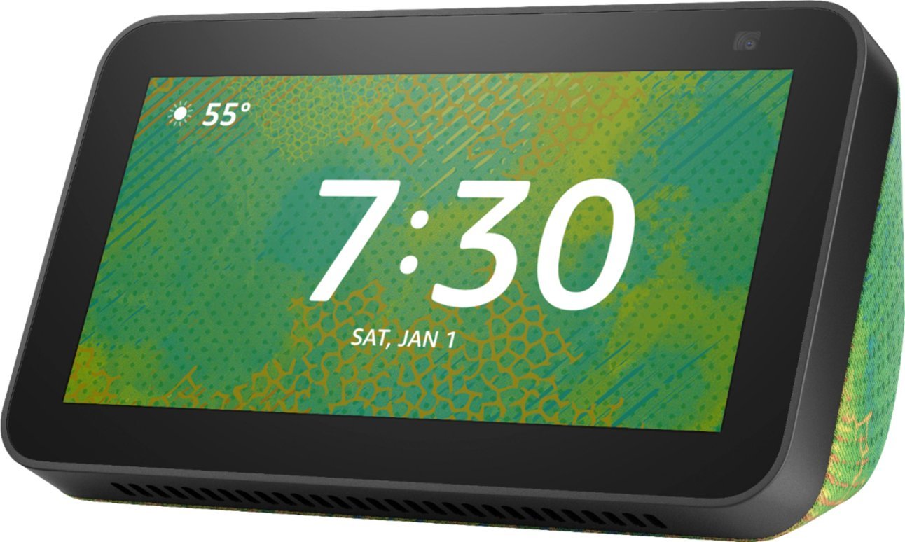 Amazon Echo Show 5 (2nd Gen) Kids Edition Smart Speaker with Alexa - Chameleon (Certified Refurbished)