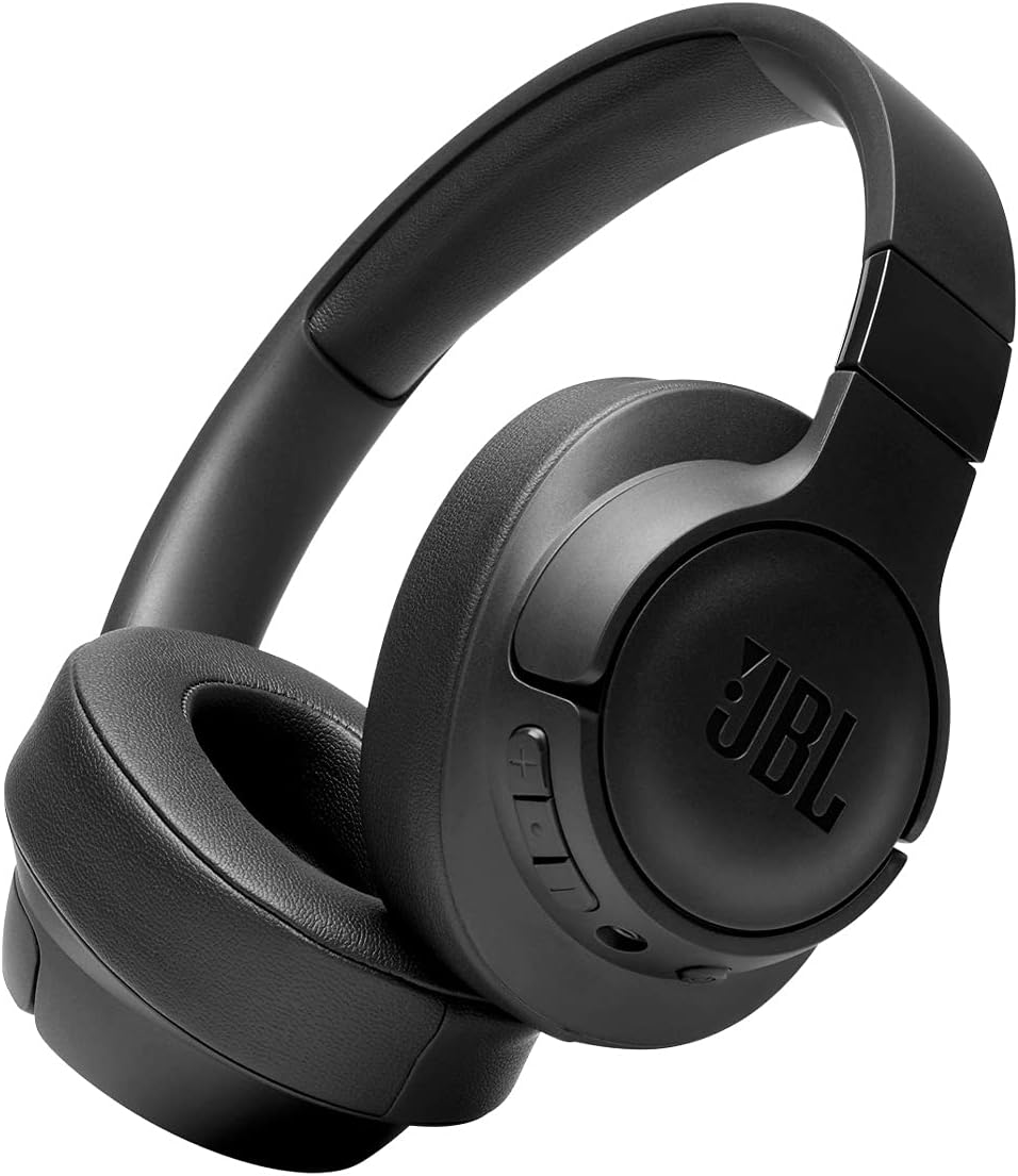 JBL Tune 710BT Bluetooth Wireless Over-Ear Headphones with Microphone - Black (Certified Refurbished)
