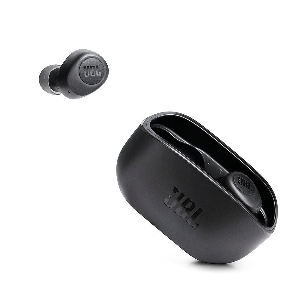JBL VIBE 100 True Wireless In-Ear Headphones - Black (Certified Refurbished)