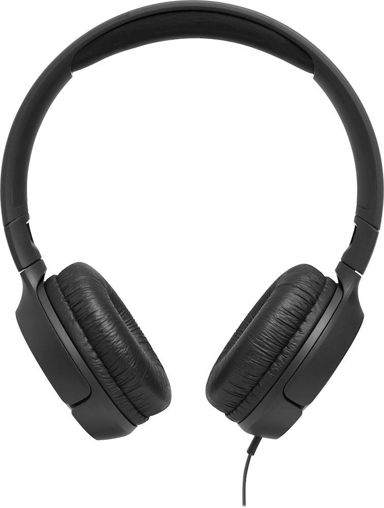 JBL TUNE 500 Wired On-Ear Headphones with One-Button Remote/Mic - Black (Certified Refurbished)
