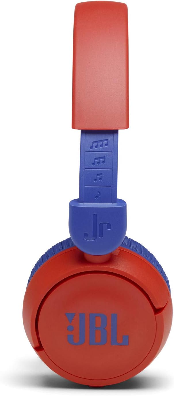 JBL JR310BT Kids Wireless Bluetooth On-Ear Headphones with Microphone - Red (Certified Refurbished)