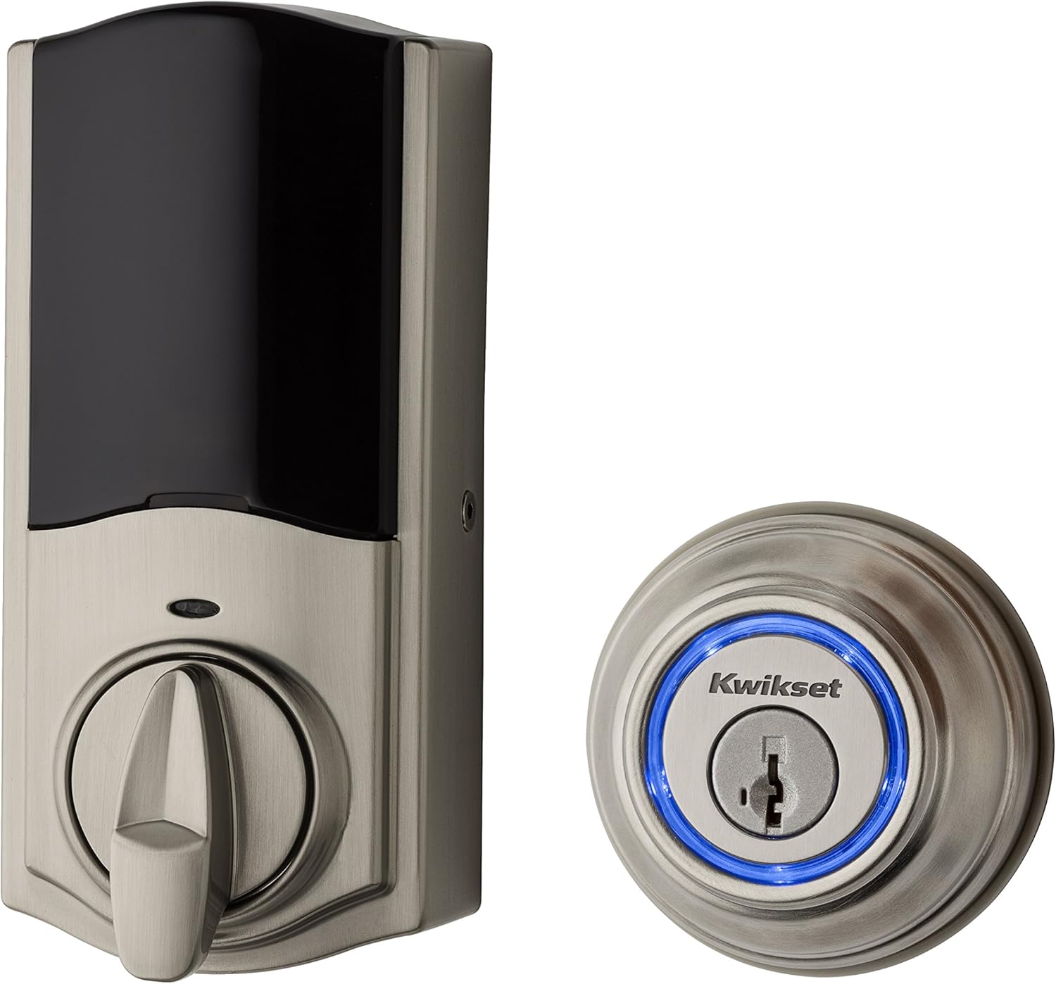 Kwikset Kevo (2nd Gen) Touch-to-Open Smart Keyless Deadbolt Lock - Satin Nickel (Certified Refurbished)