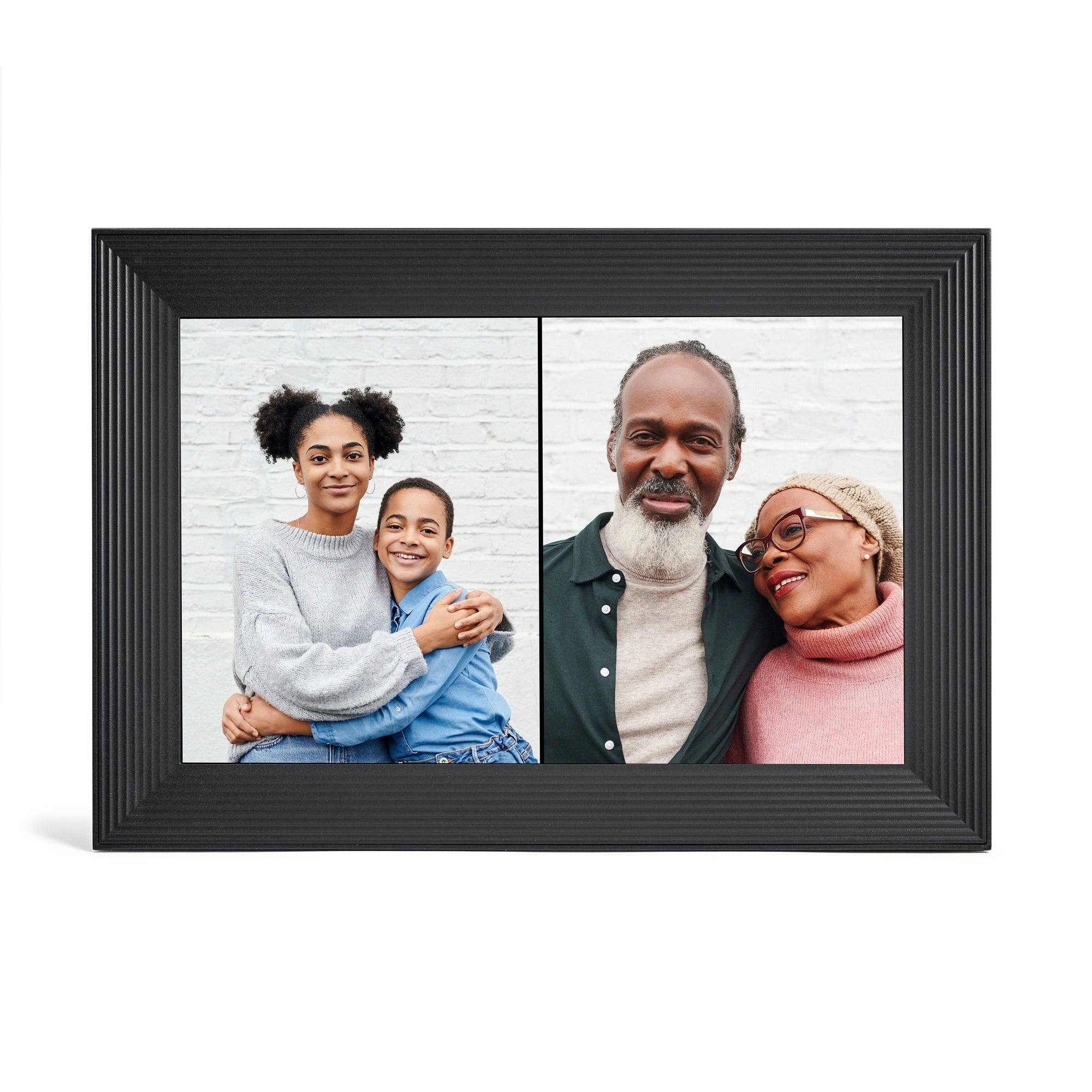 Aura Carver Luxe 10.1'' LCD Wi-Fi Digital Photo Frame - Gravel (Certified Refurbished)