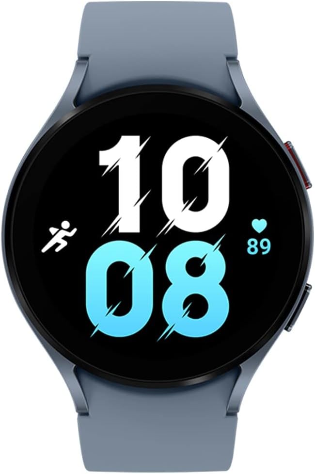 Samsung Galaxy Watch5 (44MM) (Wifi + LTE) Stainless Steel Sapphire Rubber Band (Renewed)
