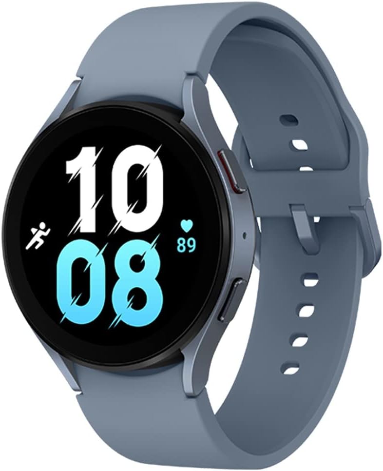 Samsung Galaxy Watch5 (44MM) (Wifi + LTE) Stainless Steel Sapphire Rubber Band (Renewed)