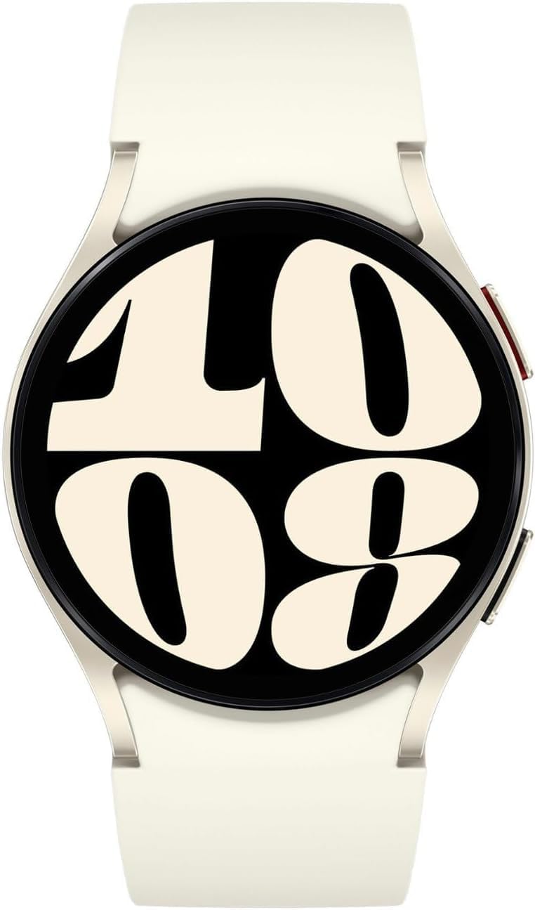 Samsung Galaxy Watch 6 (Bluetooth) 40mm Aluminum Gold Cream Sport Band (Refurbished)