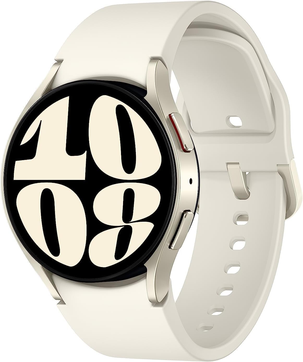 Samsung Galaxy Watch 6 (Wifi + LTE) 40mm Gold Aluminum Cream Sport Band (Renewed)