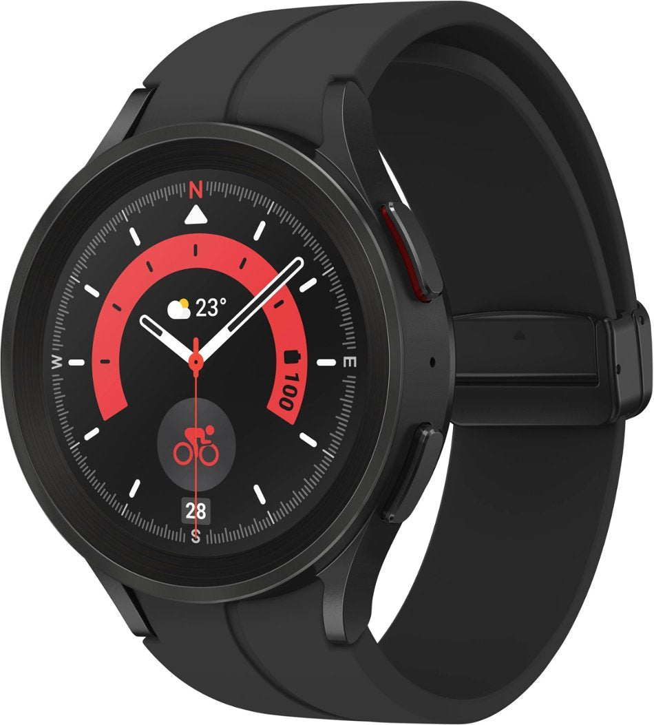 Samsung Galaxy Watch5 Pro Titanium Smartwatch 45mm LTE - Black (Renewed)