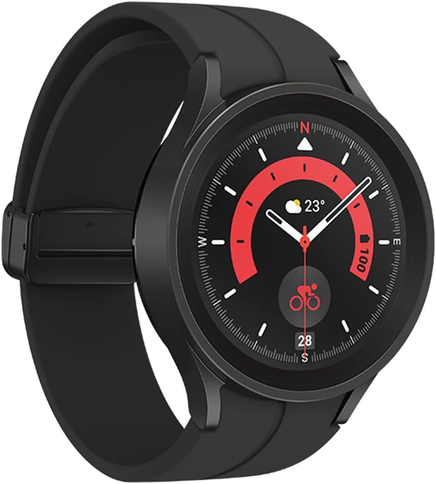 Samsung Galaxy Watch5 Pro (GPS) 45mm Black Titanium Smartwatch & Black Band (Used)
