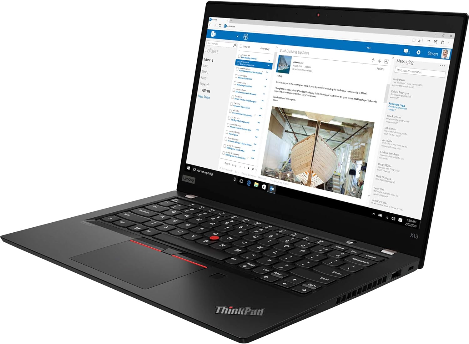Lenovo ThinkPad X13s Touchscreen Laptop 16GB Memory - 512GB SSD - Black (Refurbished)