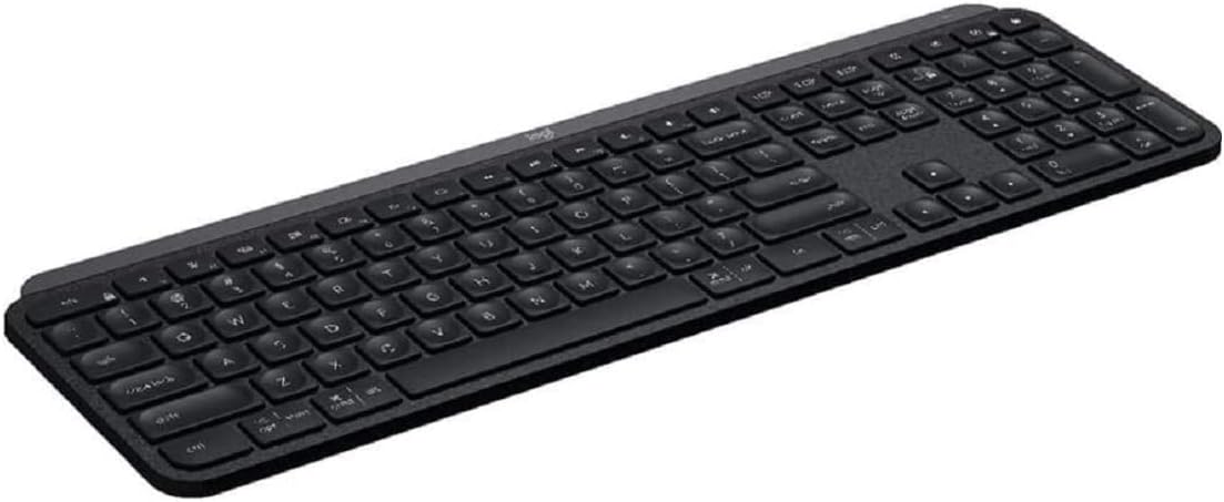 Logitech MX Keys Advanced Full-size Wireless Keyboard w/ Backlit keys - Black (Certified Refurbished)