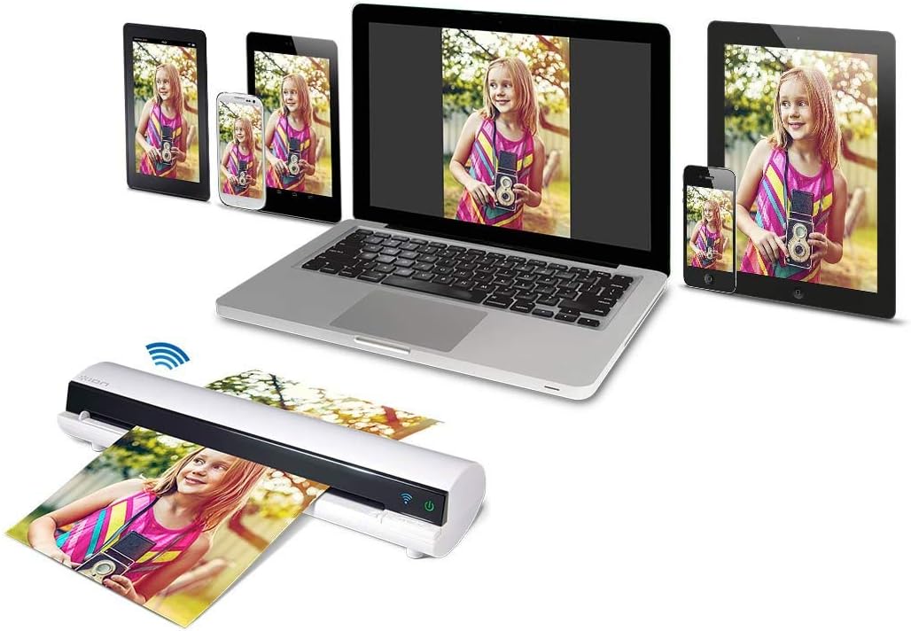 ION Air Copy Wireless Photo & Document Scanner with Built-in WiFi - White (Refurbished)