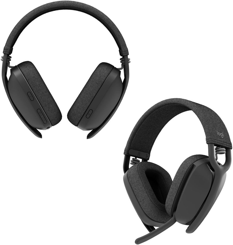 Logitech Zone Vibe 125 Wireless Headphones with Microphone & Dongle - Graphite (Refurbished)
