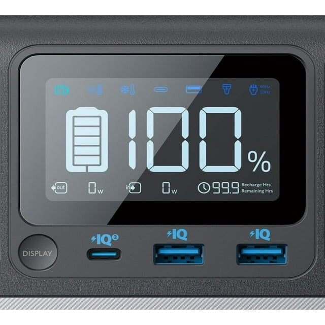 Anker Powerhouse 521 (200W Battery Powered) 256Wh Portable Power Station - Black (Certified Refurbished)