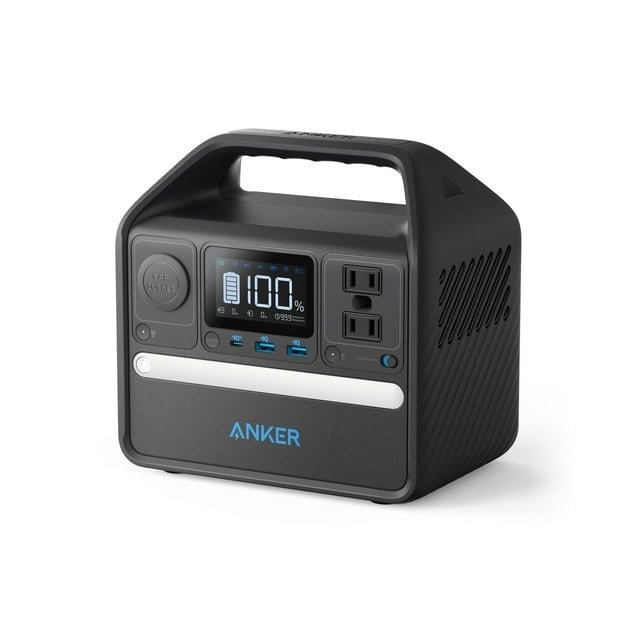 Anker Powerhouse 521 (200W Battery Powered) 256Wh Portable Power Station - Black (Certified Refurbished)