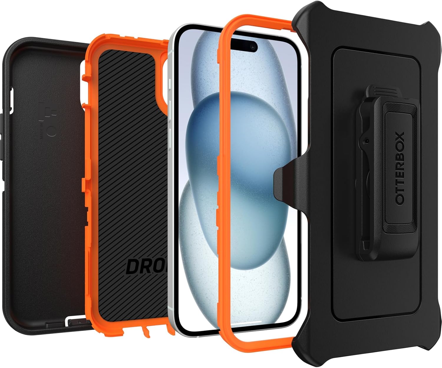 OtterBox DEFENDER SERIES Case for Apple iPhone 15 Plus - Realtree Blaze Edge (Camo Graphic)