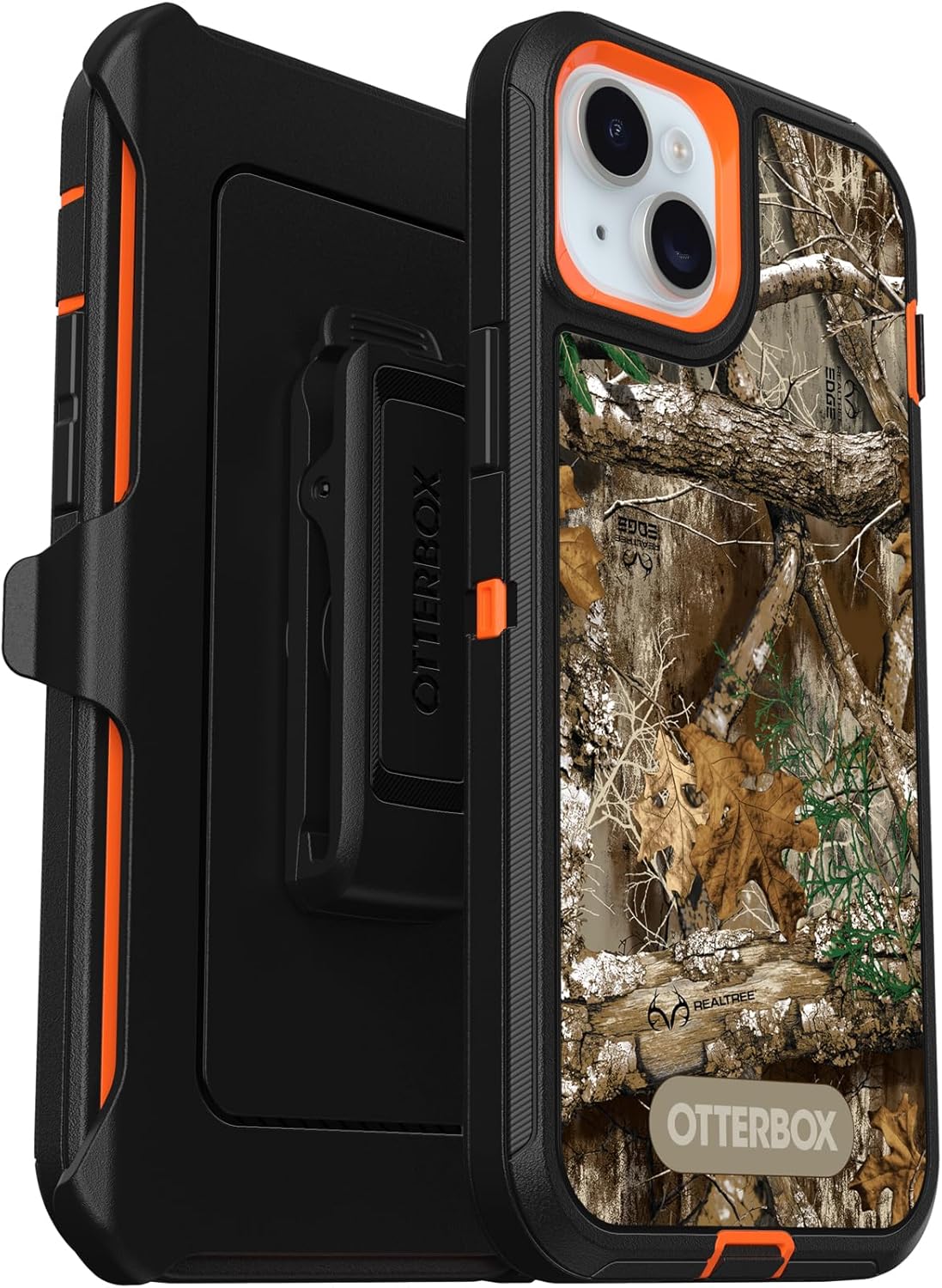OtterBox DEFENDER SERIES Case for Apple iPhone 15 Plus - Realtree Blaze Edge (Camo Graphic)