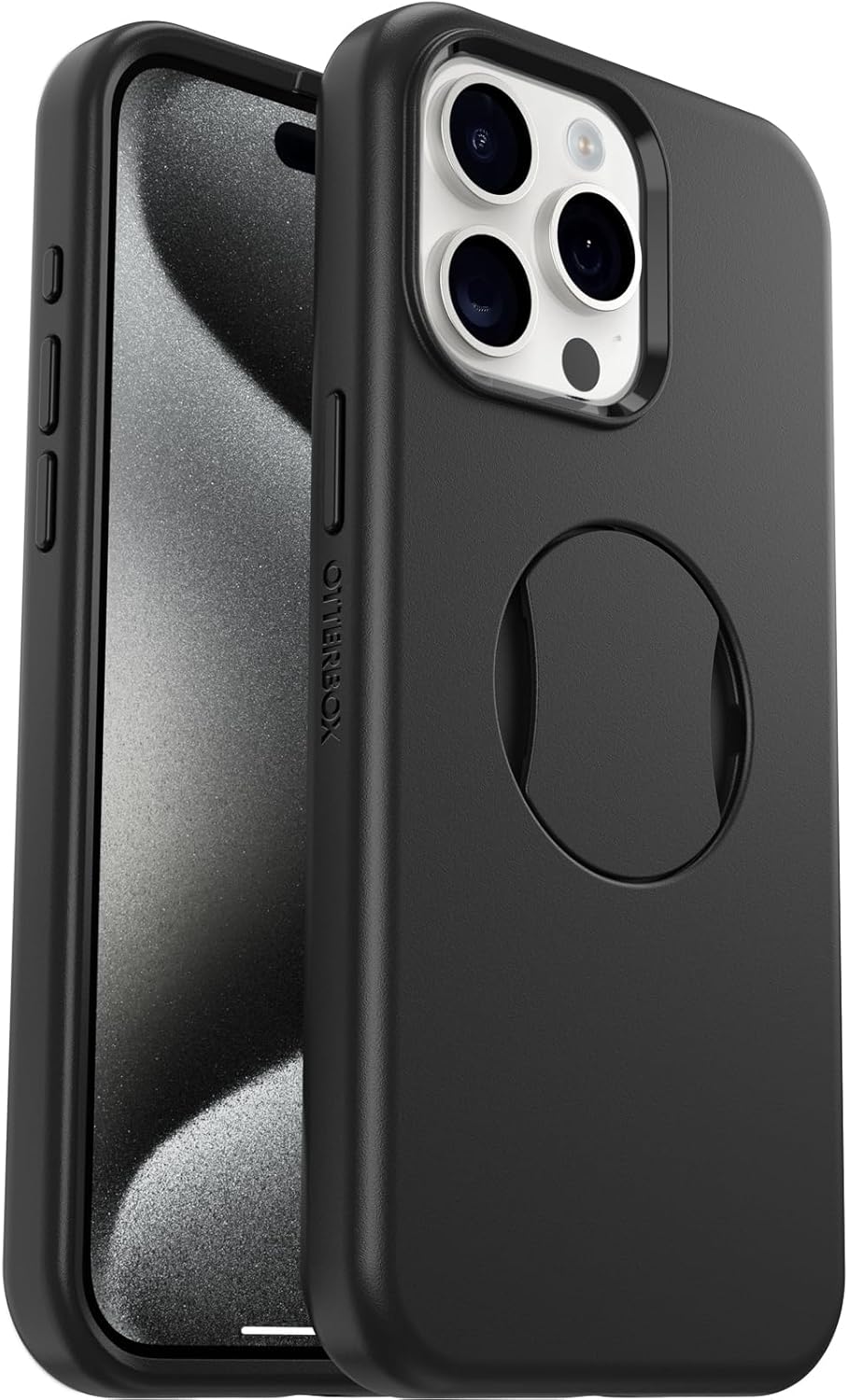 OtterBox OtterGrip SYMMETRY SERIES Case for iPhone 15 Pro Max - Black (Certified Refurbished)
