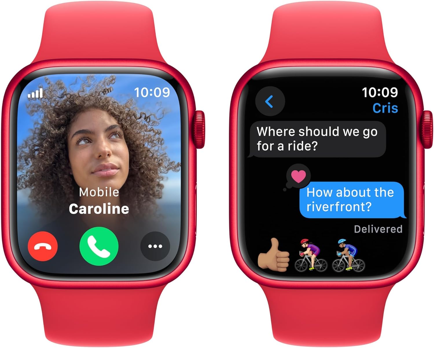Apple Watch Series 9 (GPS + LTE) 41MM (PRODUCT)Red Aluminum Case Red Sport Band (Certified Refurbished)