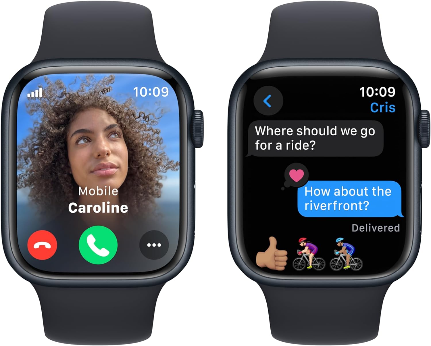 Apple Watch Series 9 (GPS + LTE) 45MM Midnight Aluminum Case Black Sport Band (Certified Refurbished)