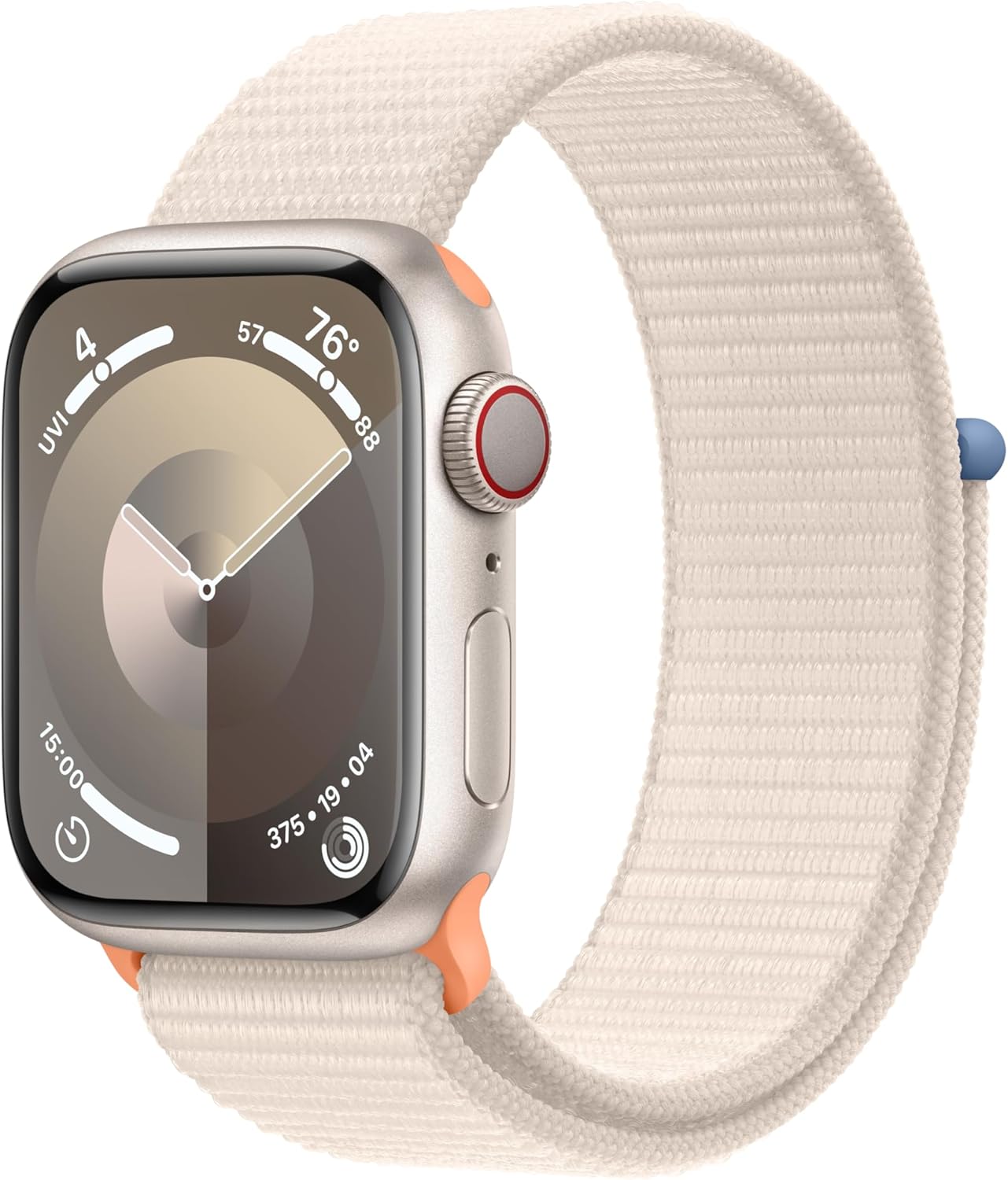 Apple Watch Series 9 (GPS+LTE) 41MM Starlight Aluminum Case Starlight Sport Loop (Certified Refurbished)