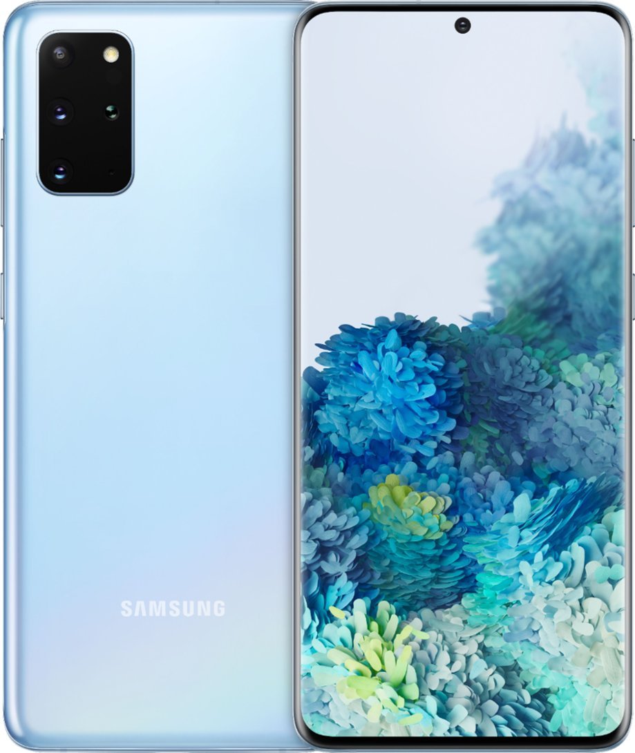Samsung Galaxy S20+ (Plus) 128GB (Unlocked) - Cloud Blue (Renewed)
