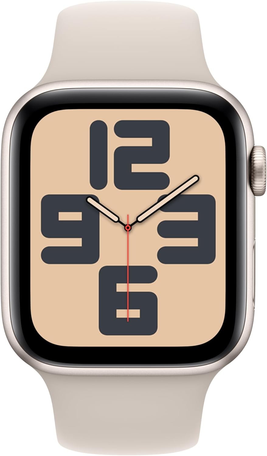 Apple Watch Series SE 2nd Gen (GPS) 44MM Aluminum Case Starlight Sport Band (Certified Refurbished)